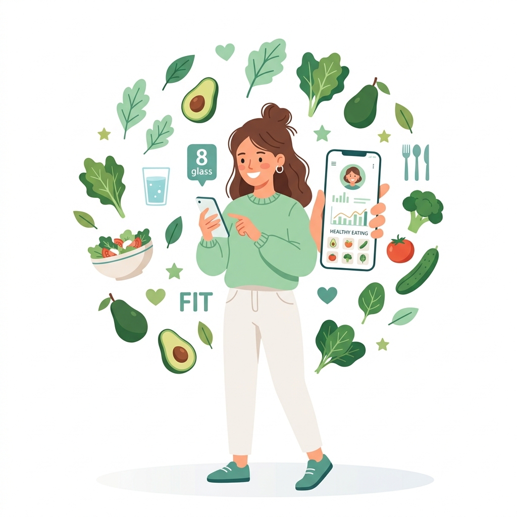Woman finding healthy food alternatives on Equivaleat app